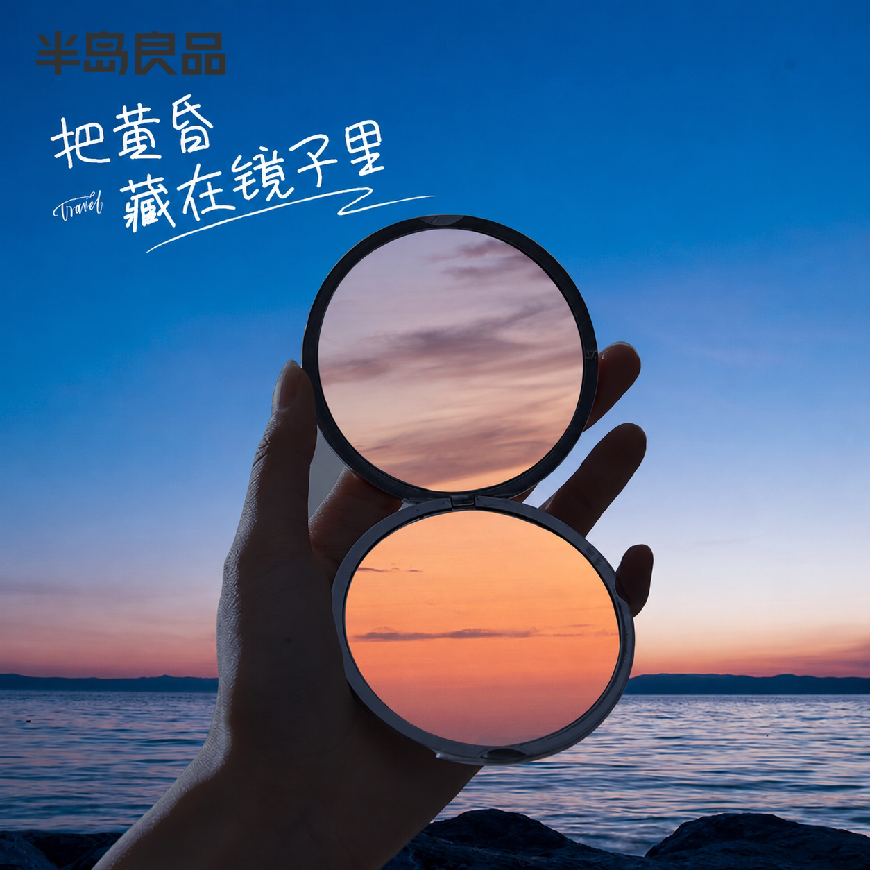 高级感锌合金小镜子随身便携化妆镜折叠双面镜手持迷你圆镜超高清