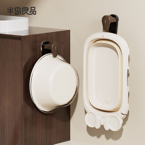 半岛良品免打孔吸盘脸盆挂钩