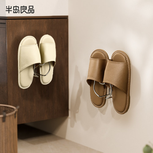 吸盘浴室拖鞋挂架免打孔壁挂式沥水架卫生间收纳挂钩挂拖鞋神器