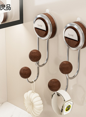 吸盘挂钩免打孔门后挂衣钩壁挂卫生间强承重粘钩真空无痕浴室挂钩