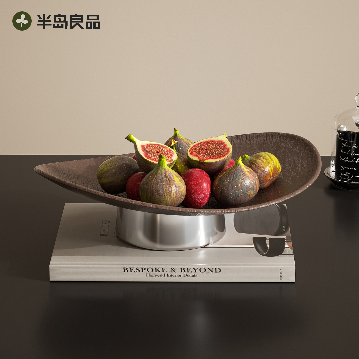 水果盘客厅茶几家用轻奢高档干果零食盘高颜值中古风2025新款Y