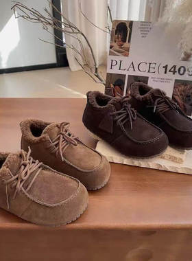 VK定制 韩版时尚真皮羊毛保暖雪地靴女8366-80