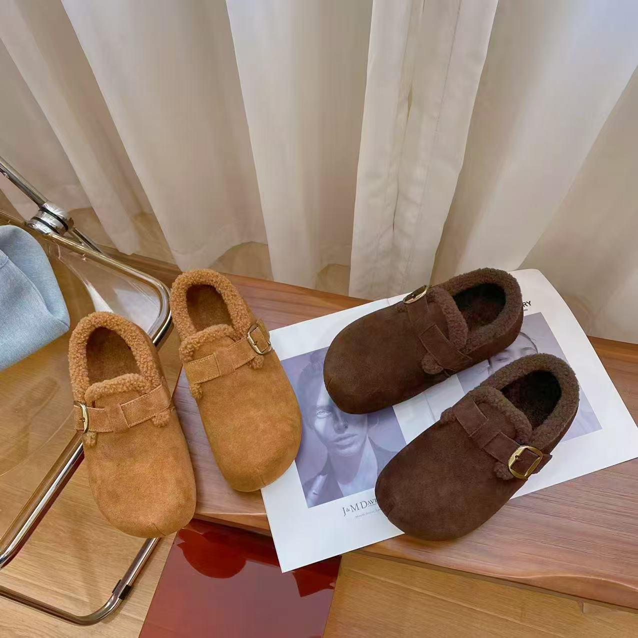 韩版真皮时尚休闲运动鞋女