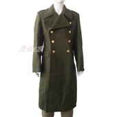 全新库存羊毛呢大衣87式 呢子棉大衣户外防寒保暖军绿色外套中长款