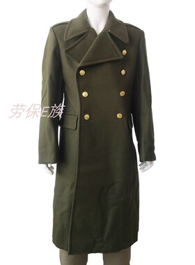 全新库存羊毛呢大衣87式呢子棉大衣户外防寒保暖军绿色外套中长款