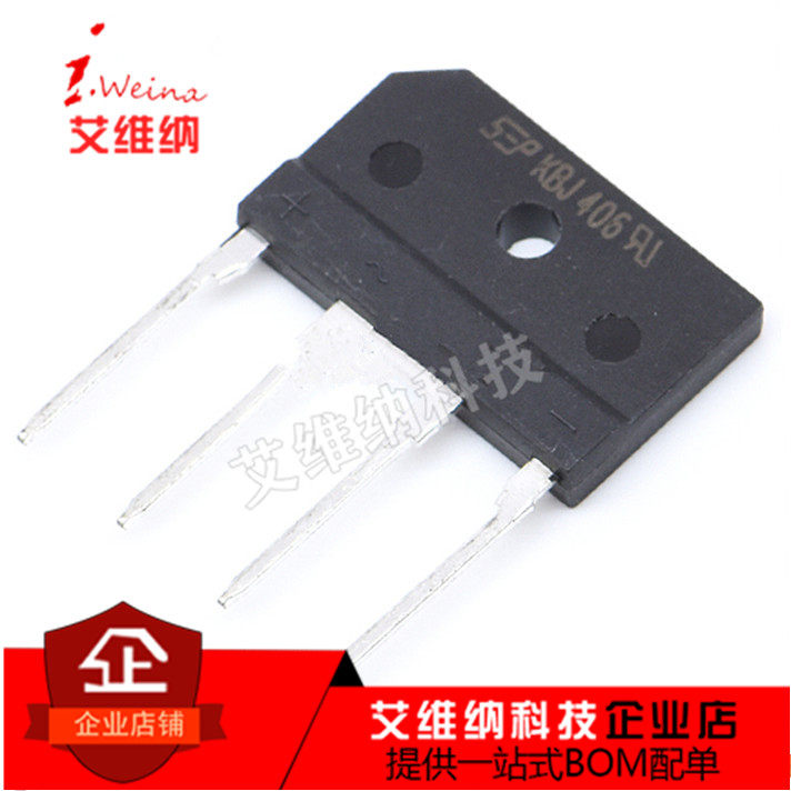 SEP KBJ406 KBJ406G 直插DIP4 整流桥 4A600V 扁桥 全新原装