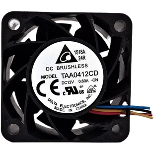 12V 原裝 4020 0.6A 臺(tái)達(dá)TAA0412CD 4CM大風(fēng)量PWM散熱風(fēng)扇