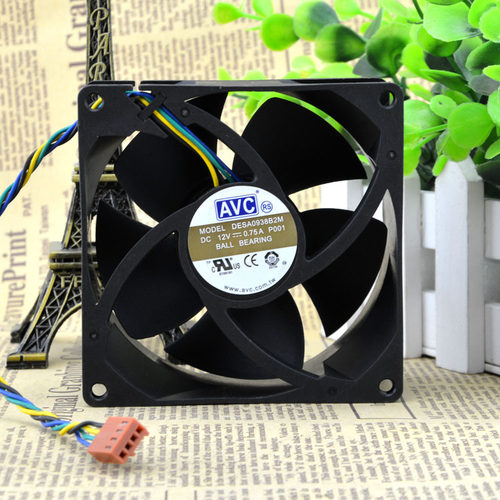 AVC DESA0938B2M 12V 0.75A 9cm 9038 PWM 温控大风量机箱风扇