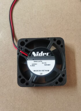 原装NIDEC 4CM厘米 4010 24V 0.08A D04X-24TH 双滚珠 变频器风扇