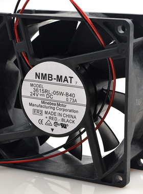 NMB-MAT 3615RL-05W-B40 9038 9CM 24V 0.73A 变频器风扇