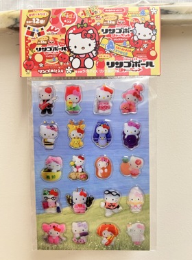 古早风y2k地域限定Hellokitty滴胶贴纸 可爱立体手机壳贴纸 现货