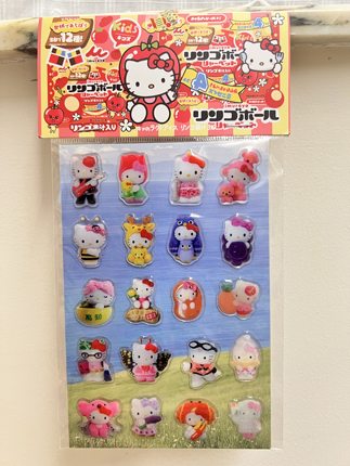 古早风y2k地域限定Hellokitty滴胶贴纸 可爱立体手机壳贴纸 现货