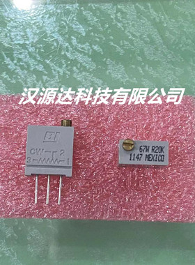 67WR20KLFTB 电位器 TRIMMER 20K OHM 0.5W PC PIN TOP