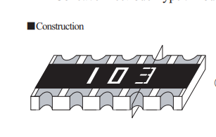 NCR3110B103J 贴片排阻 1206X5 10P8R 左上右下 NCR3B8排阻10K