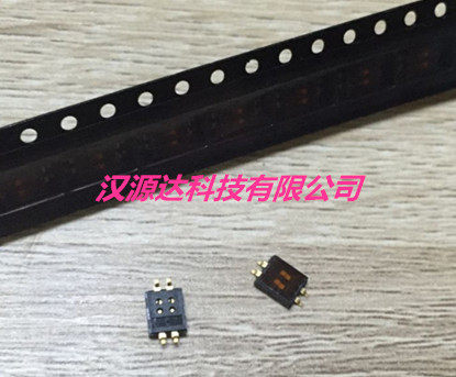圆达DIP DHNF-02F-T-V-T/R 拨码开关2位 贴片1.27mm 琴键式编码