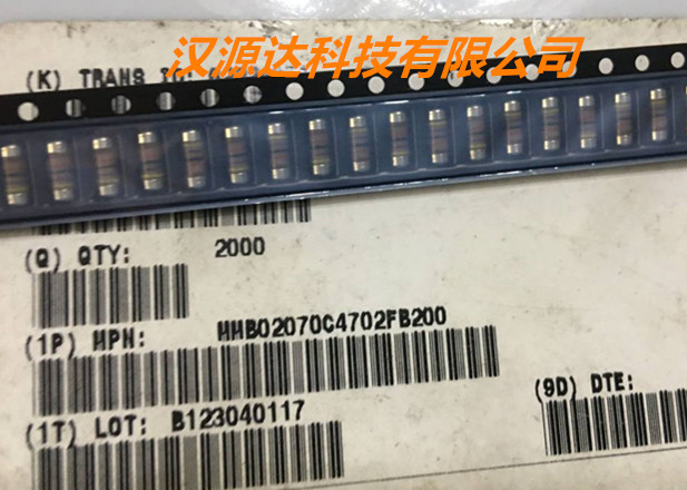 MMB02070C4702FB200 VISHAY色环晶圆电阻 0207 47K 1% 50PPM 1W