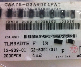 贴片合金电阻2512 4L00 R004 0.004R 1% 1W TLR3ADTE4L00F  KOA厂