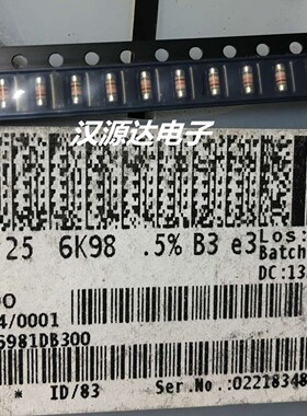 SMM02040D6981DB300 色环晶圆电阻 0204 6k98 0.5% 25PPM 1/4W