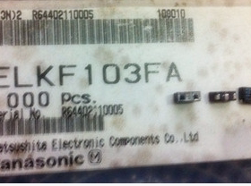 ELKF103FA 代替EXCCET103U 贴片三端滤波电容器  F103 10NF 0.01U