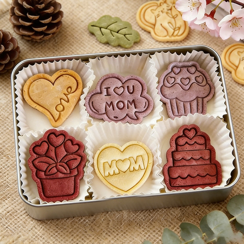ins风卡通饼干模具创意蛋糕爱心花朵母亲女神节曲奇翻糖diy烘焙模
