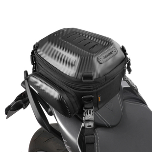 犀牛踏板摩托车后座包硬壳尾包越野车货架包仿赛后座包可拓展