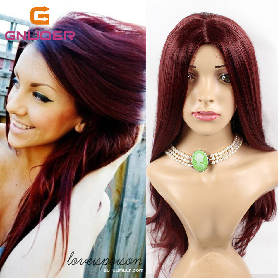 Perruque GNUOER    Long cheveux raides - Ref 2610221 Image 1