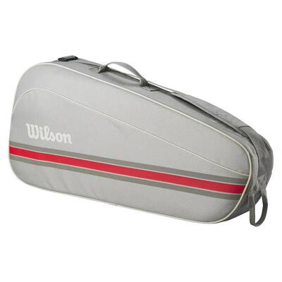 代购Wilson威尔胜网球包容纳三支球拍外置拉链口袋手提设计