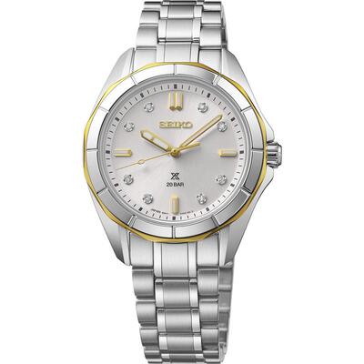 日本代购Seiko/精工男女日韩腕表夜光指针200米防水不锈钢表带