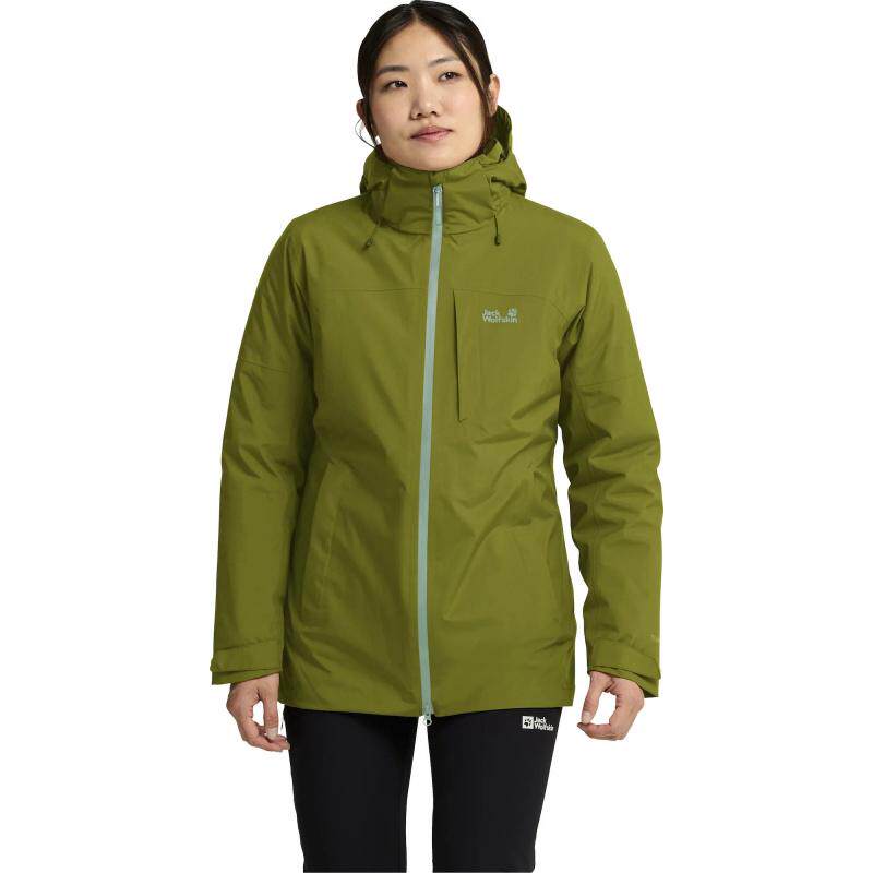 海外代购Jack wolfskin/狼爪女士冲锋衣防风防雨三合一