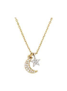海外代购kate spade NEW YORK女士项链龙虾扣持久光泽黄铜