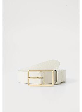 海外代购Calvin Klein/凯文克莱女士腰带黑色银色扣日常穿搭