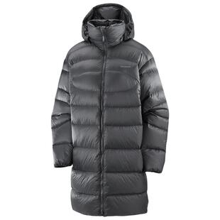 代购SALOMON萨洛蒙女士羽绒服保暖防风轻盈连帽长款鹅绒绗缝