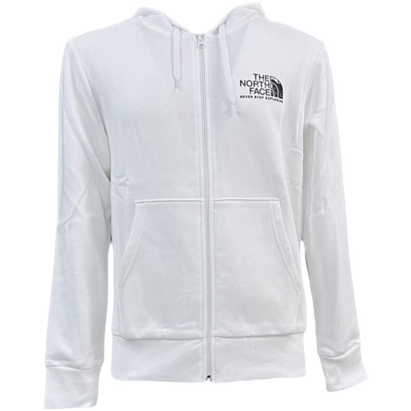 THE NORTH FACE北面男士卫衣保暖舒适加绒白色休闲户外外套爆款