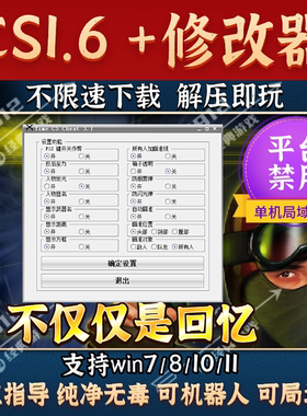 反恐精英CS1.6中文电脑PC版游戏修改器单机局域网透视穿墙辅助等