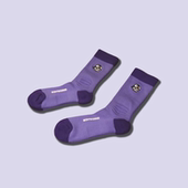 紫色系 海鹦专业袜 精梳棉弹力压力袜 Bidfrisbee 飞盘运动袜