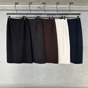 juice果汁508春秋垂感西装 显瘦包臀裙A裙 半身裙女开叉高腰中长款