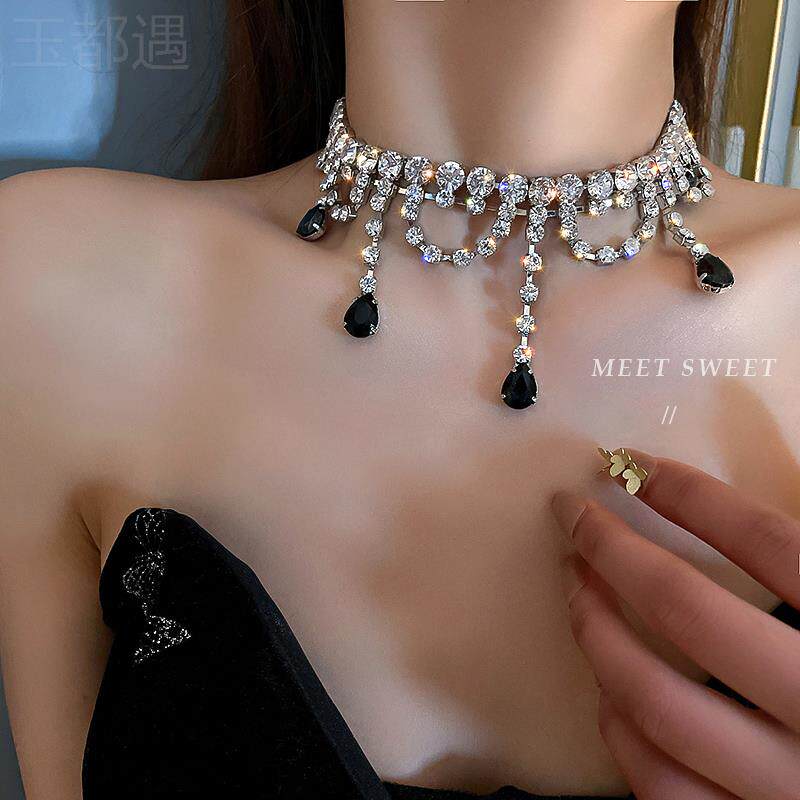 夸张锁骨链项链玉都遇女图片