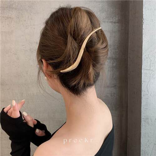 曲线后脑勺玉都遇发夹