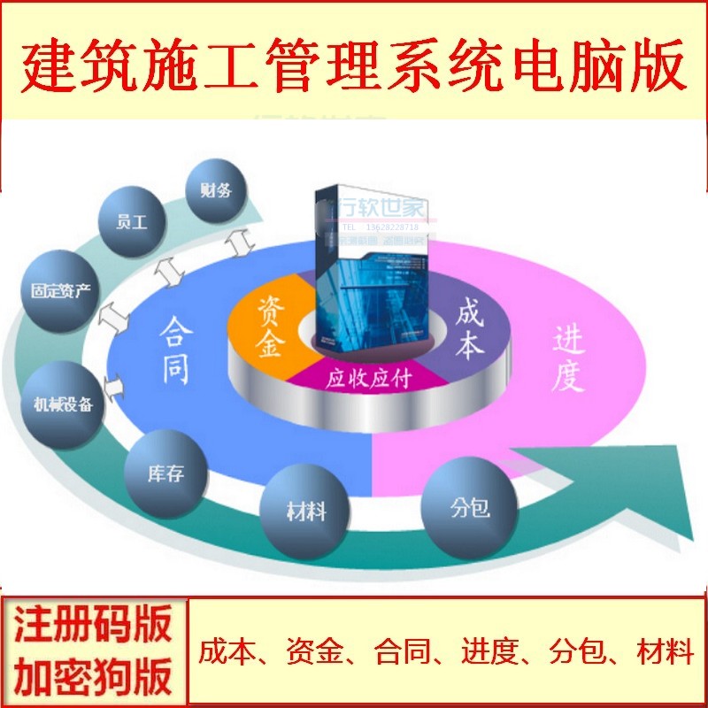 建筑施工管理软件成本核算合同