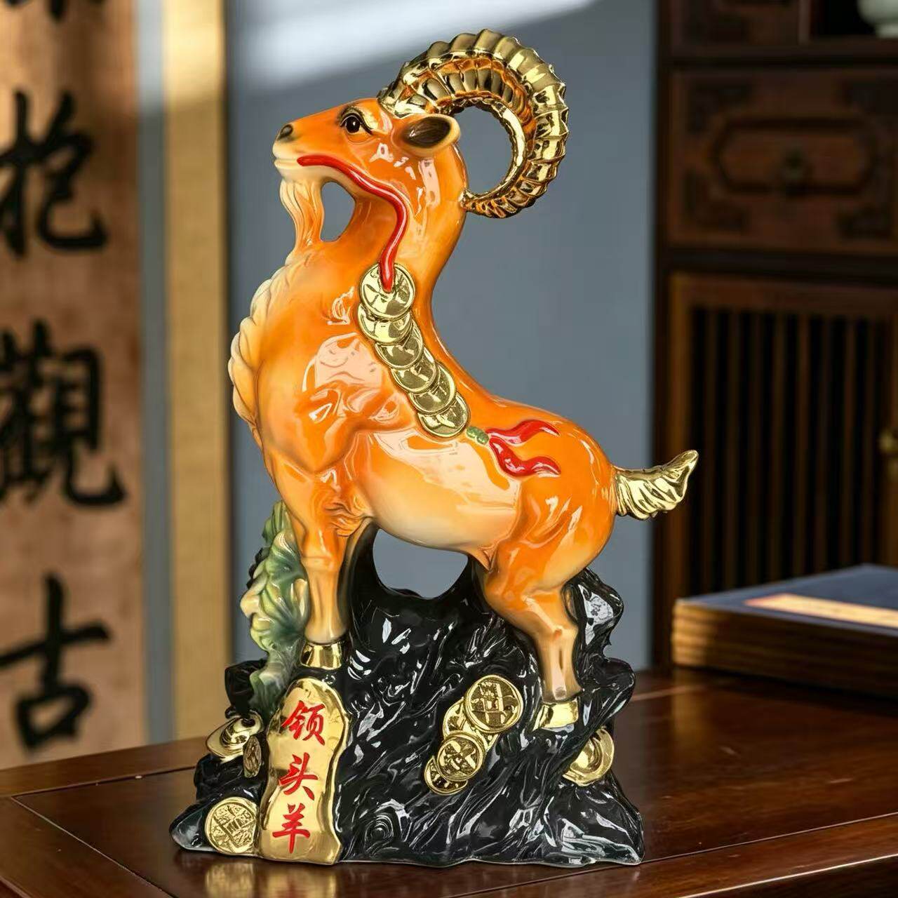空瓶景德镇陶瓷酒瓶生肖羊绒纱彩家用酒壶