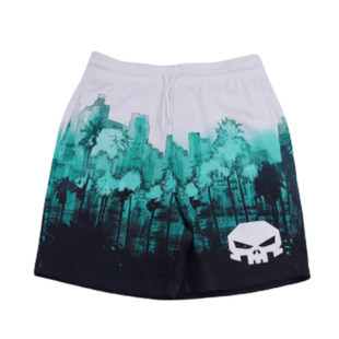 宽松毛圈短裤 美漫惩罚者美式 夏季 男运动休闲五分裤 短裤