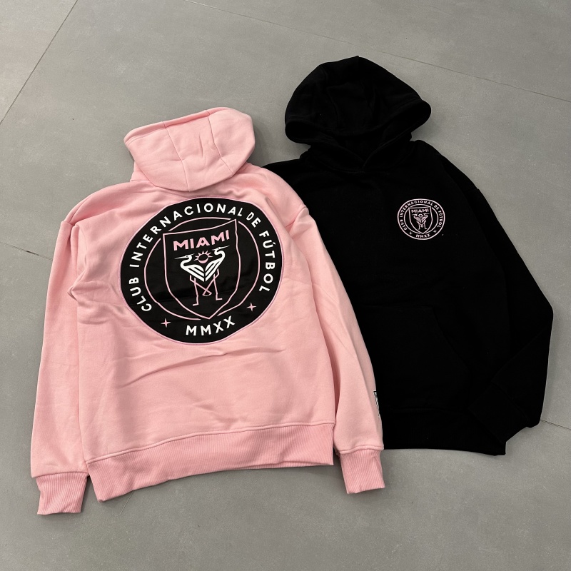 足球联赛迈哈密国际俱乐部苍鹭队秋冬加绒加厚宽松连帽卫衣潮上衣