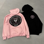 足球联赛迈哈密国际俱乐部苍鹭队秋冬加绒加厚宽松连帽卫衣潮上衣