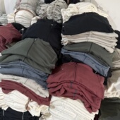 不影响划算仓库春秋冬款 长袖 T恤卫衣美式 次品超值处理 休闲上装