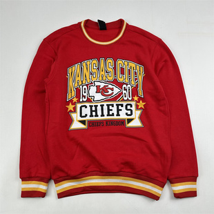 次品处理橄榄球美式休闲印花圆领卫衣潮宽松大码oversize套头上衣