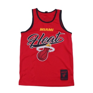 清仓处理男子篮球运动背心夏季网眼速干运动无袖热火刺绣潮上衣