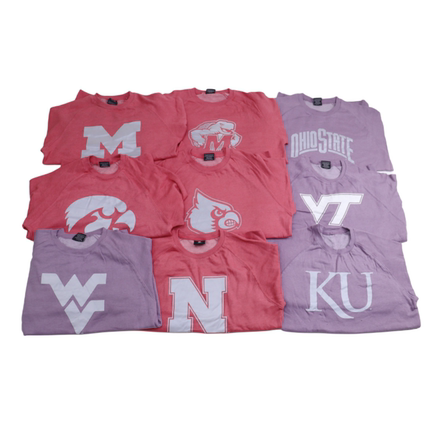 清仓处理NCAA秋冬款薄绒运动休闲圆领卫衣美式反光印oversize上衣