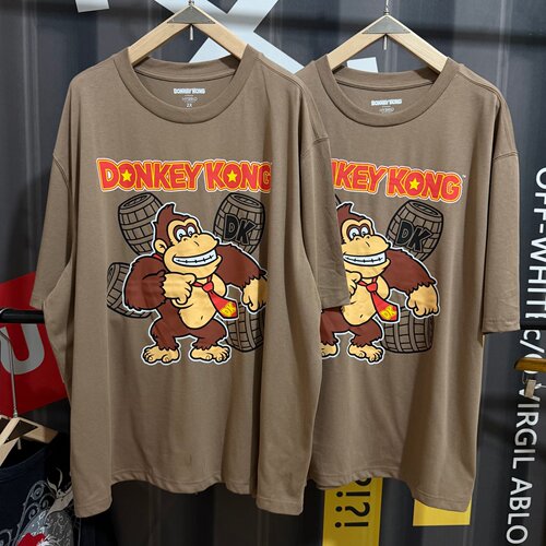 Donkey Kong大金刚vintage复古美式街头潮流男女oversize短袖T恤