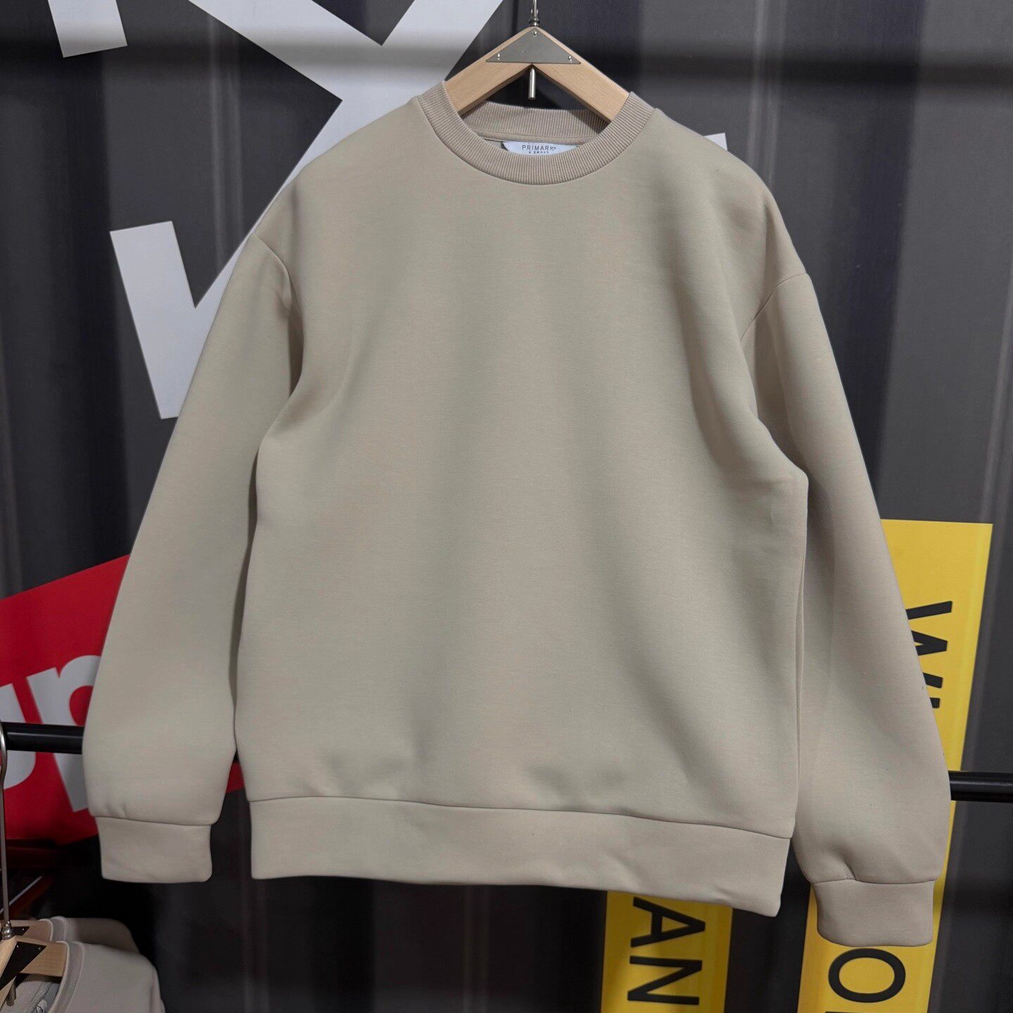 次品处理 潮流套头休闲圆领卫衣秋冬款空气层宽松运动上衣长袖男