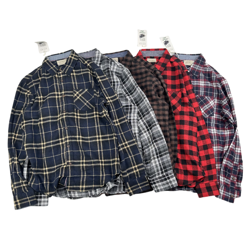 出口纽约格子长袖衬衫男春秋宽松美式潮休闲复古外穿磨毛衬衣外套,男装,衬衫,淘宝优惠券,粉丝福利购,淘宝优惠卷